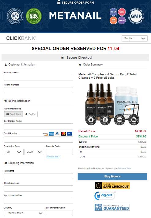 Metanail Serum Pro-Secure-Checkout